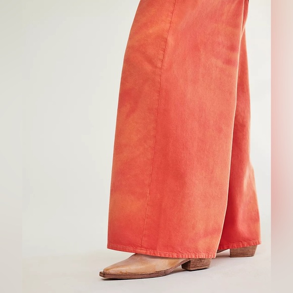 NWT Free People We the Free Waterfalls Baggy Wide Leg Jeans - Picture 4 of 5